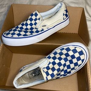 Blue Checkered Vans